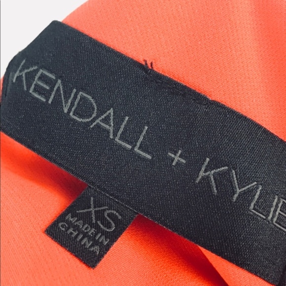 Kendall + Kylie Orange Crop Top XS M - Picture 6 of 8